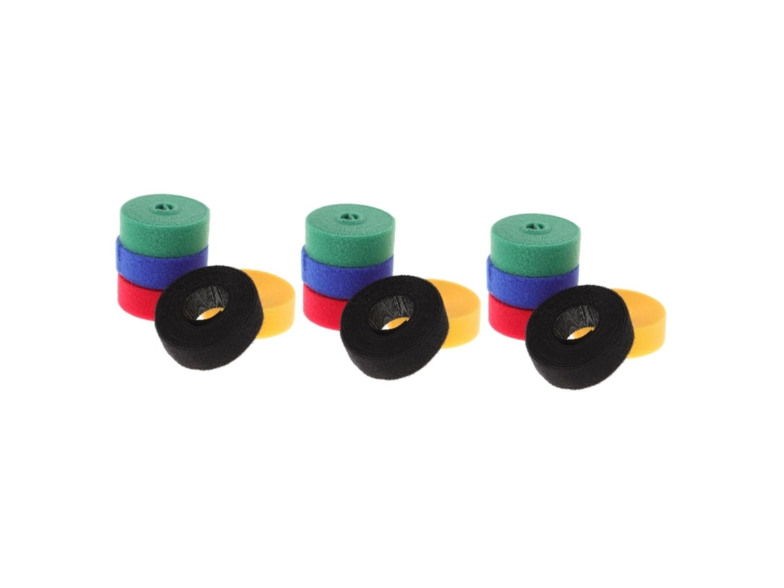 15 Rollos De Cinta Para Organizar Cables Y Sujetar Cordones.