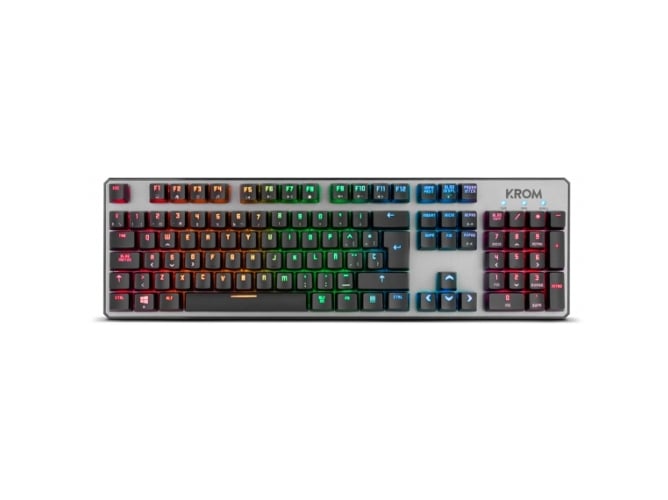 Teclado Gaming KROM Kernel RGB (Mecánico - Español - Gris)