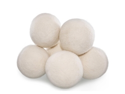 Bola De Lana Para Secar, Blanca, 6 Cm, Blanco Brillante, 25 G