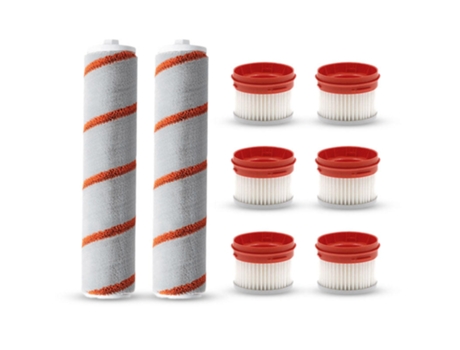 Reemplazos de filtros de cepillos de rodillos para aspiradora de mano inalámbrica Xiaomi Dreame V9, 8 piezas