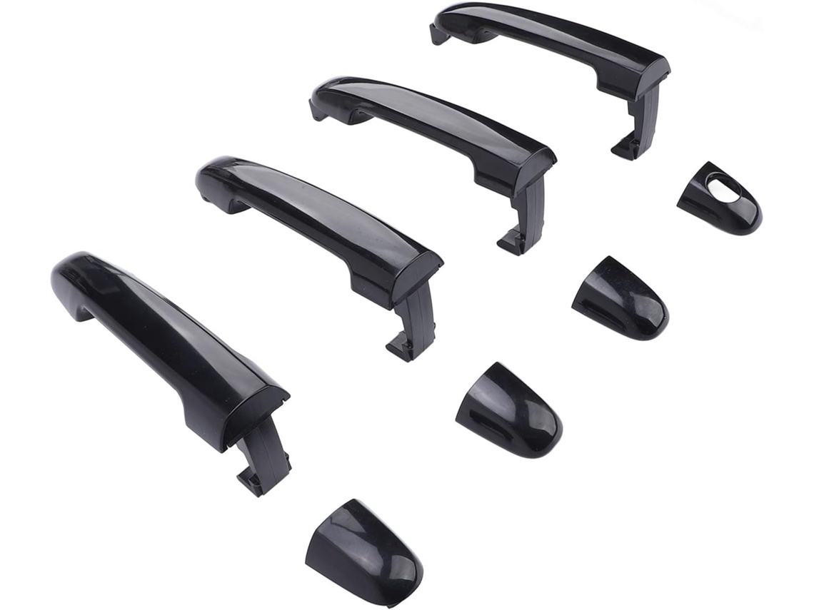 Juego De Manijas Exteriores Para Puertas, Manijas Exteriores Negras Duraderas Para Sonata Nf 2006-2010