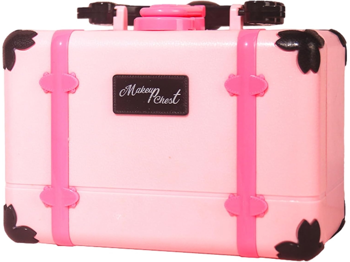 Kit de maquillaje para juegos de simulación: lápiz labial y sombra de ojos | Con estuche de maquillaje para niños Vayotoy