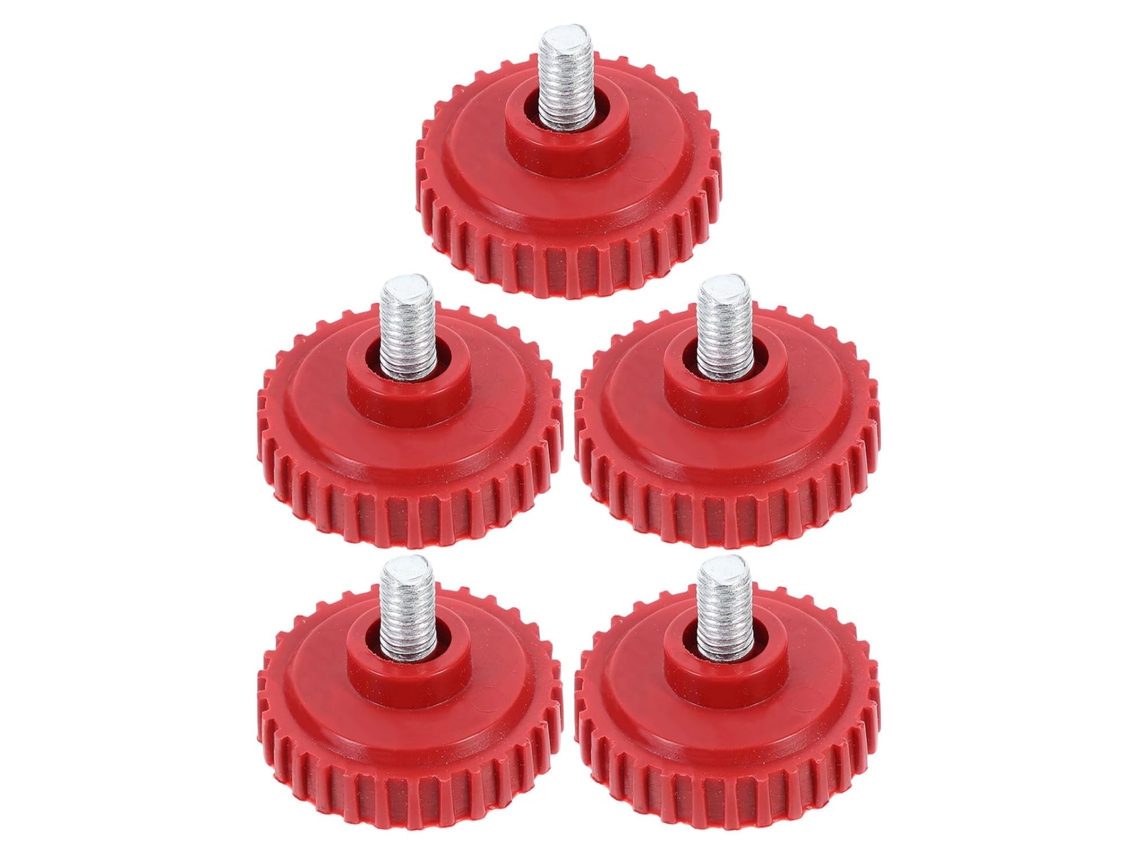 Juego De 5 Patas Para Básculas Electrónicas M10 En Plástico Rojo, Almohadillas Antideslizantes