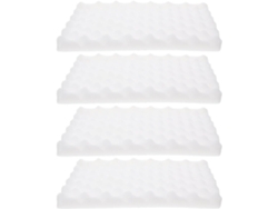 Juego De 4 Esteras De Espuma Corrugada Ultraligeras Para Secar Arcilla Blanca Autoendurecible.