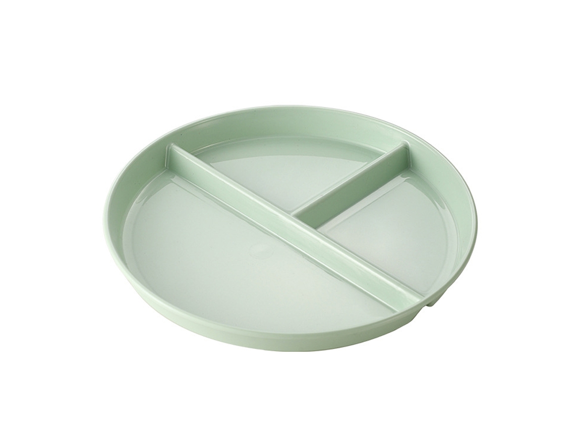 Plato de control de porciones, plástico reutilizable con 3 compartimentos NEVEANCE