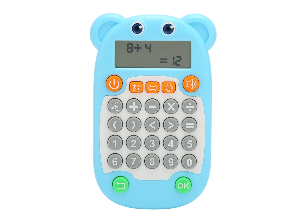 Juguete Educativo De Aritmética Para Niños Con Pantalla Digital Y Carga Usb-c - Azul