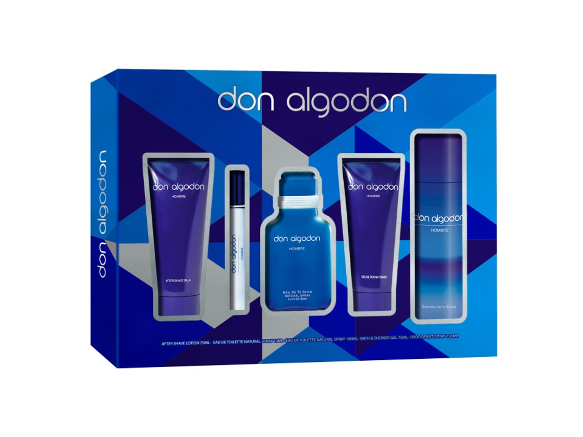 Don Algodon Man Eau De Toilette Spray 100ml Set 5 Piezas