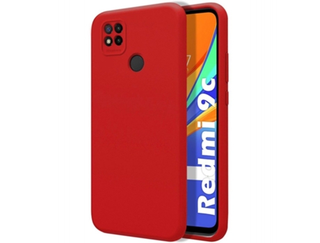 Carcasa Xiaomi Redmi 9C TUMUNDOSMARTPHONE Silicona Líquida Rojo