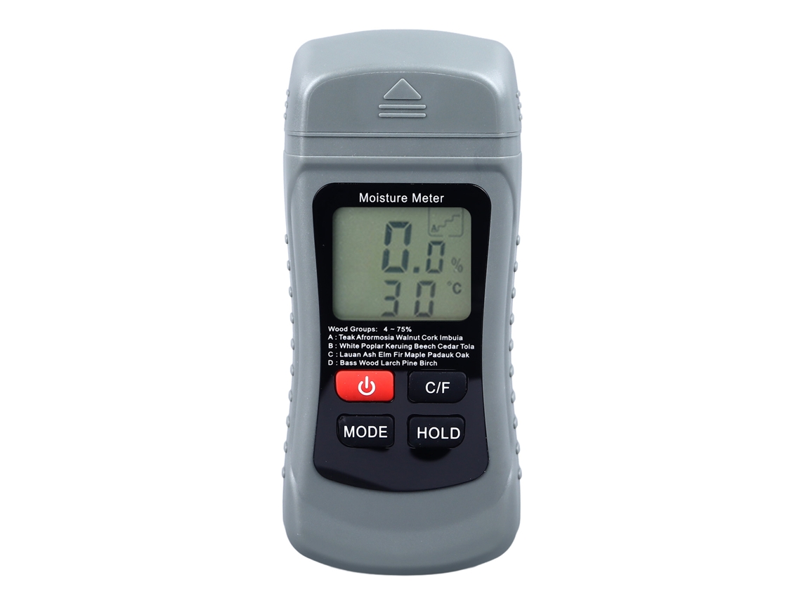 Medidor Digital De Humedad Con Pantalla Lcd Para Madera, Papel Tapiz Y Probador De Temperatura.