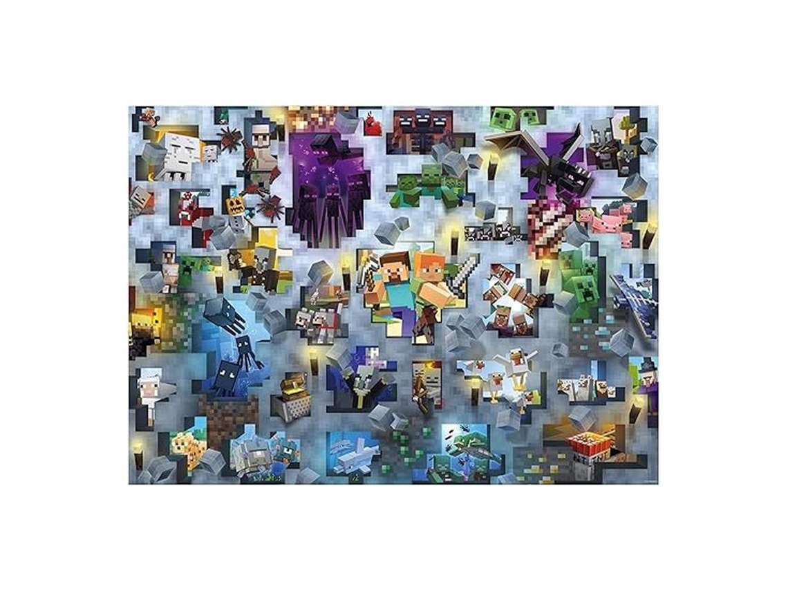 Rompecabezas de Minecraft Ravensburger de 1000 piezas, edición 2, 12000422 P25ravensburger