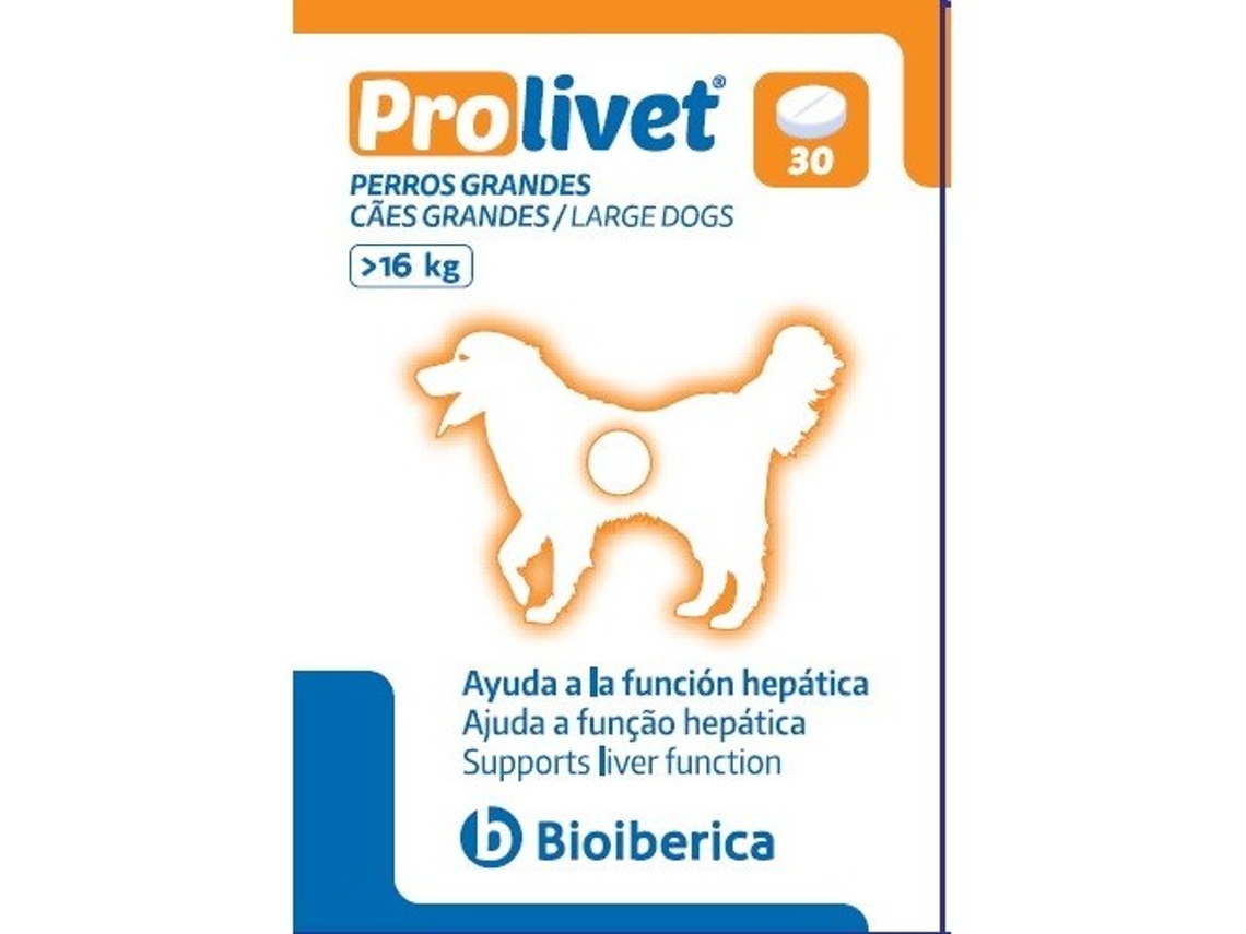 BIOIBÉRICA Prolivet Perros Grandes 30 Comprimidos