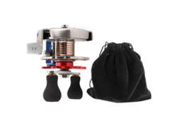 Carrete De Pesca Metálico Ba60 2.5:1 Con Sistema De Frenado, 2 Rodamientos, Para Mano Izquierda, Accesorio De Pesca Portátil.