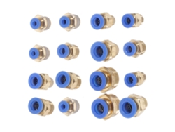 Conjunto De 16 Conexões Rápidas Pneumáticas Em Abs E Cobre