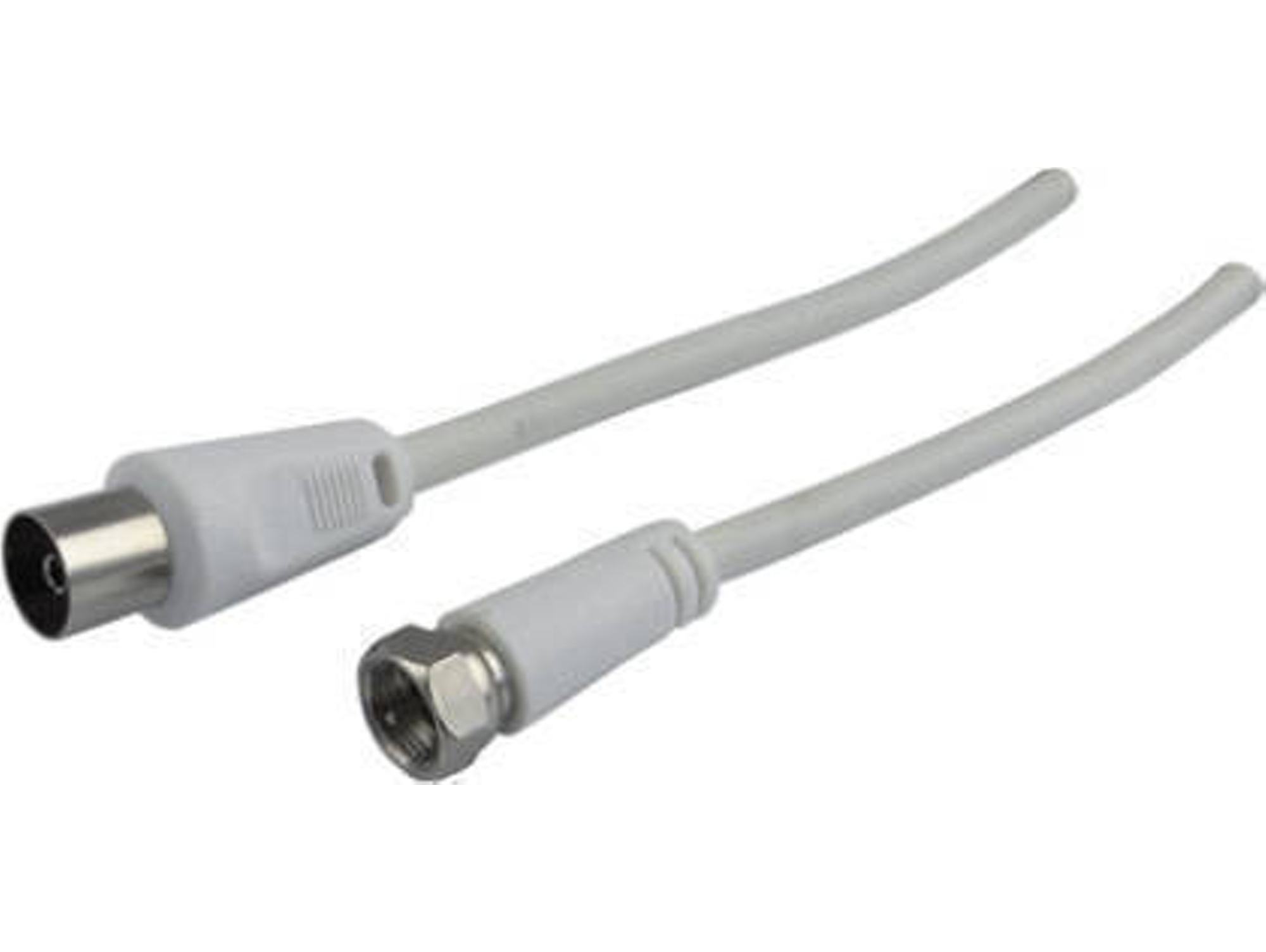 Cable de Antena SCHWAIGER (Coaxial - 1.5 m - Blanco)