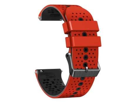 Correa de Silicona 22mm dos colores para Garmin Forerunner 255/745 - rojo/negro