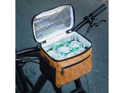 2026-bolsa Para Manillar De Bicicleta Multifuncional Impermeable Con Pantalla Táctil Aislamiento Térmico Y Frío Cuero Pu