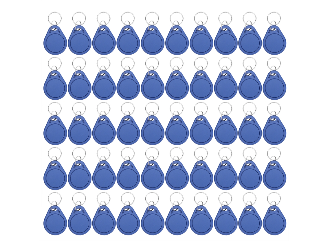 50pcs Tarjeta De Acceso Ic 13.56mhz Key Tag Reescribible Para Control De Acceso Asistencia Y Parques