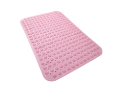Alfombra De Baño Antideslizante Para El Hogar Con Ventosa Fuerte Para Ducha Y Masaje De Pies (rosa/40x80cm) Digitallab