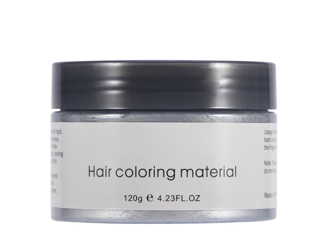 Massa Descolorante Descartável De Cabelo 120ml Com Extractos Vegetais Para Colorir E Modelar Cabelo (cinza)