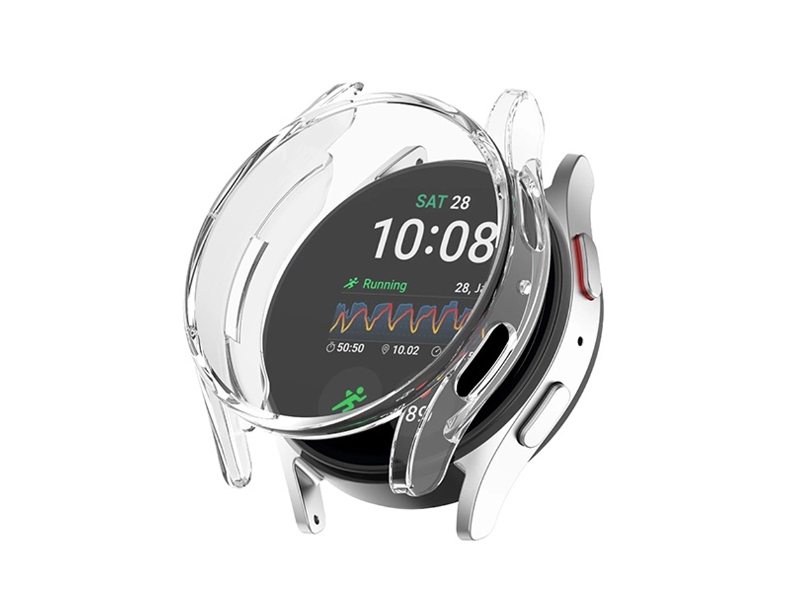 GIFT4ME Funda de Protección Completa Compatible con Samsung Galaxy Watch7 40mm Transparente