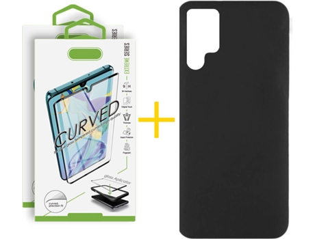 Carcasa + 2 Protectores de Pantalla para Samsung Galaxy S22 Ultra 5G SKYHE Negro