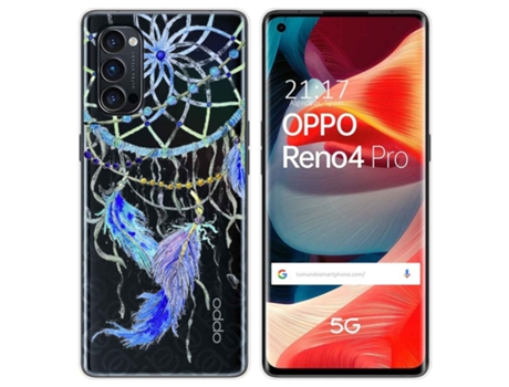 Carcasa Oppo Reno 4 Pro 5G TUMUNDOSMARTPHONE Dibujos Transparente Multicolor