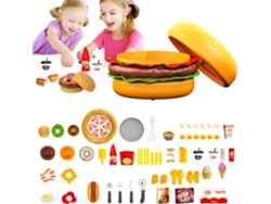 Juego de cocina de juguete - Juego de hamburguesas grande para juegos de simulación - Ideal para Vayotoy
