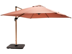 Parasol De 3x3m Y 4 Losas Para Llenar Color Madera Arcilla