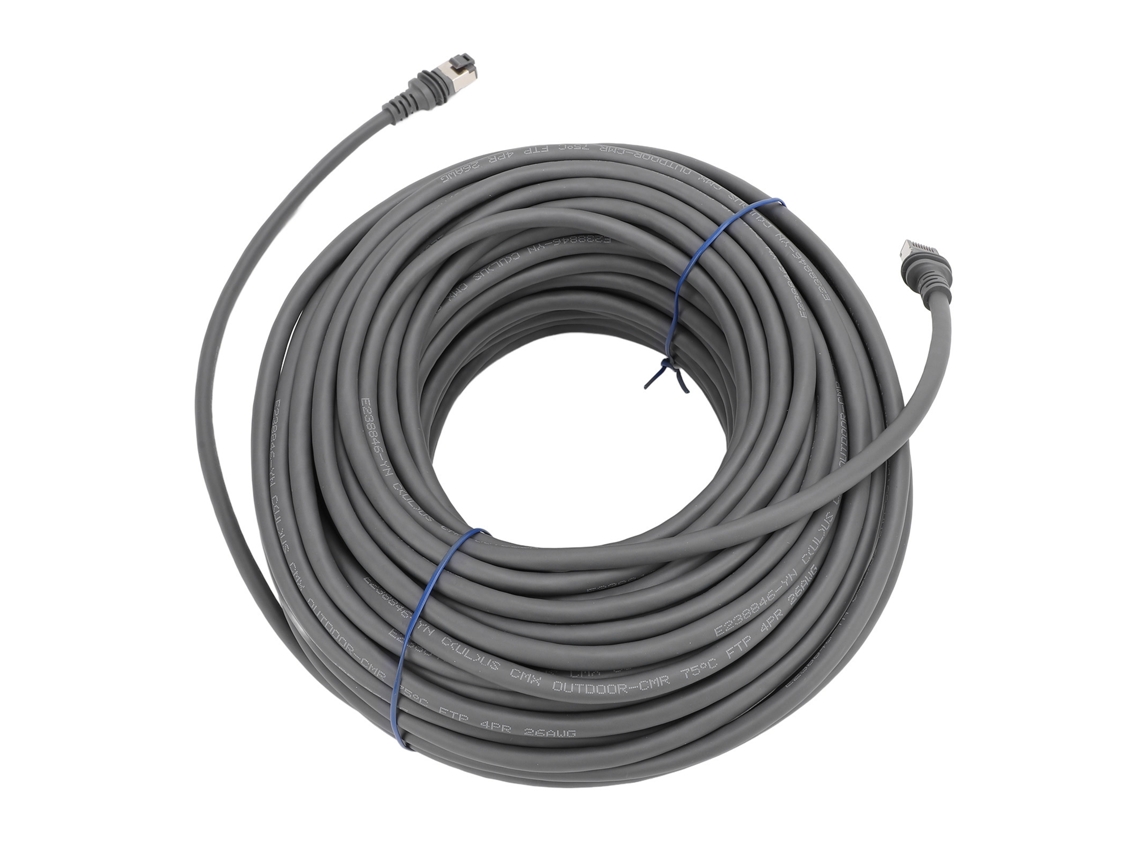 Cable De Repuesto Para Cable De Extensión Satelital Rectangular Gen 3 V3 Cat6 Estándar 2000 Mbps Ip68 Resistente Al Agua 45,72 M/150 Pies