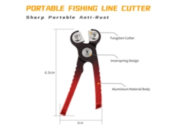 Alicates De Pesca Con Minicortador De Hilo En Aleación De Aluminio Y Retractor Para Pesca.