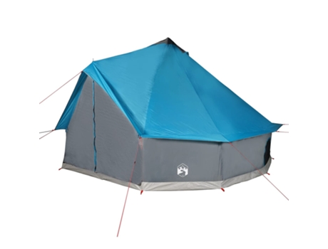 Tienda de campaña familiar tipi 12 personas VIDAXL impermeable azul