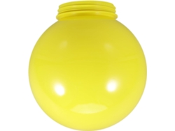 Lámpara de mesa redonda de acrílico amarillo, 20 cm de diámetro, abertura de rosca de 95 cm, para lámparas Gokoco