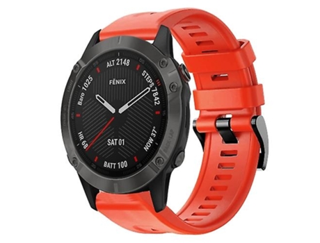 Correa Smartwatch Paragarmin Fenix 6 Zafiro Gps Roja VENISYMLIS