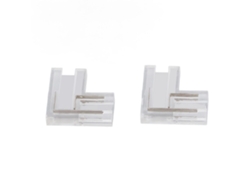 20 Conectores Cob Fcob L Transparentes De 8 Mm Y 2 Pines V+v- Para Tiras Led Monocolor