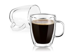 2026da-tazas De Café De Vidrio De Doble Pared, 12 Onzas, Aisladas, Resistentes Al Calor, Para Café, Té, Cappuccino Y Latte
