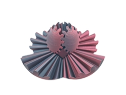 Bola Giratoria Portátil Impresa En 3d Para Aliviar El Estrés, Roja Y Negra, 7,1 Cm (2,8 Pulgadas)