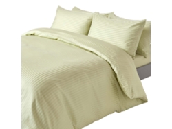 Homescapes Sage Green Egyptian Cotton Duvet Cover And Pillowcases 330 Tc, Super King