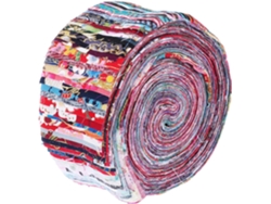 Juego De 36 Tiras De Tela De Algodón De 625 X 100 Cm Con Estampado Floral. Tiras De Tela Para Patchwork.