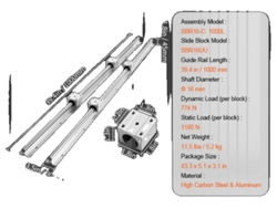 Juego de rieles guía lineales Vevor, alta capacidad de carga, construcción duradera de aluminio y acero, SBR16 1000 mm OEM