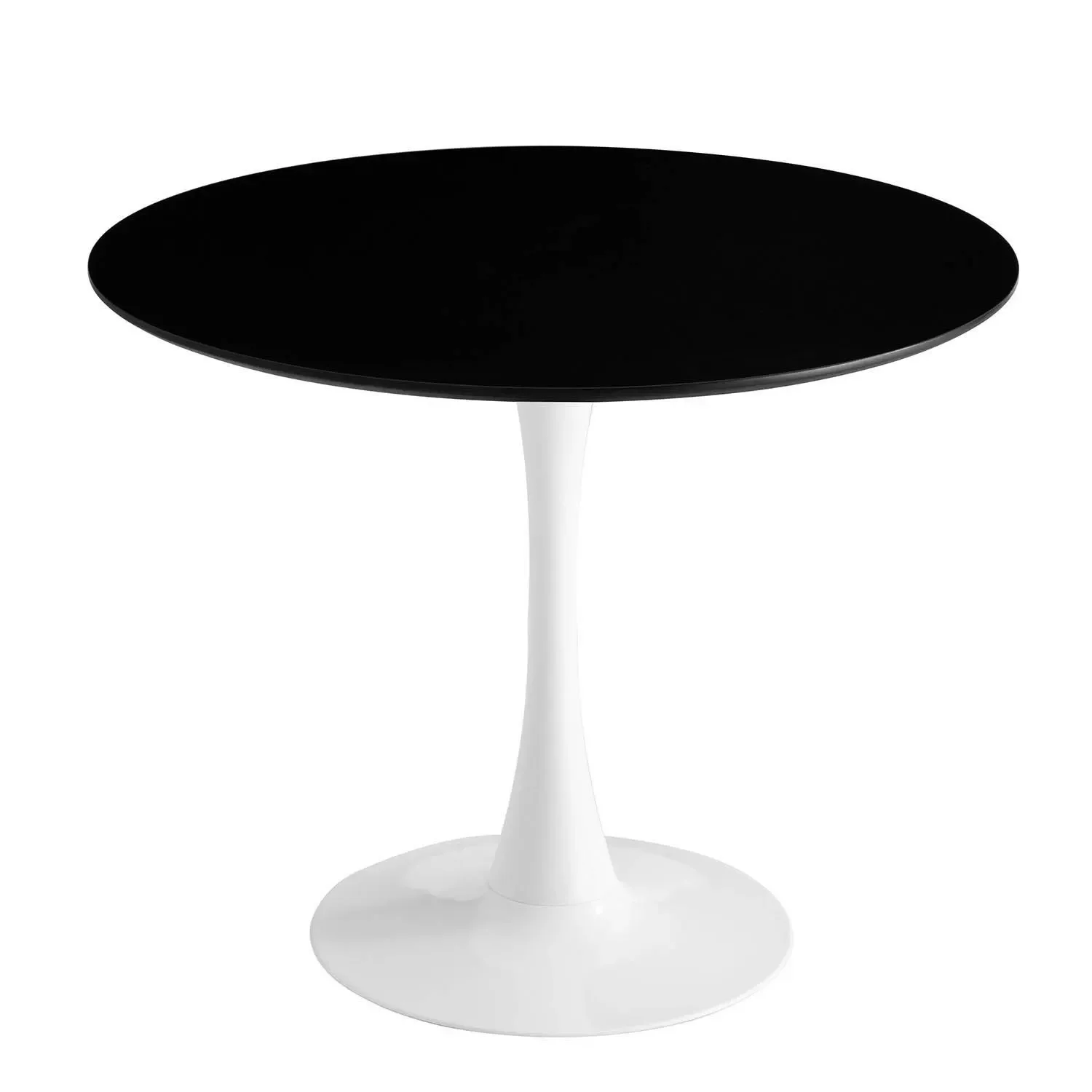 Mesa San Antoni Ø120 Cm Pata Blanca Funda Negra LÚZETE 75 cm