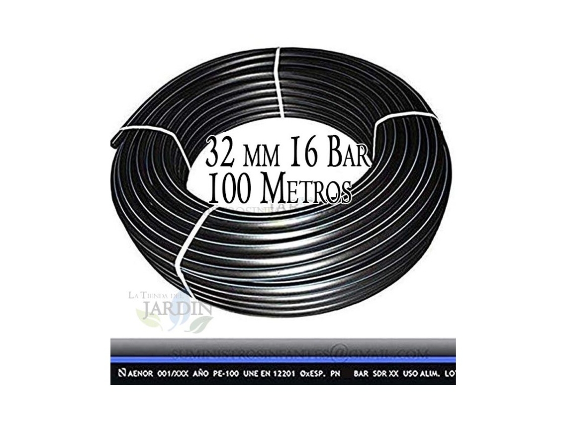Tuberia Polietileno Alimentaria 32 Mm 16 Bar 100M Pe100 Alta Densidad Aenor SUINGA