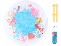Manta De Playa Infantil Plegable 2 En 1 Con Diseño De Dibujos Animados Manta De Playa - Para Niñas, Guardería, Jardín,