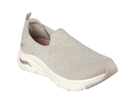 Zapatillas de Mujer SKECHERS Arch Fit Quick Tecido Beige (39)