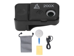 Lente De Microscopio Para Teléfono Con 200x De Magnificación Y Luz Para Tomar Fotos