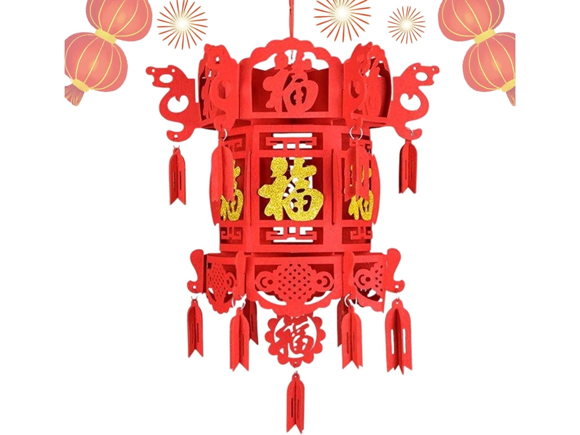 Linterna Nuevo Chino Decoración Colgante Decoraciones Rojas Hogar Puerta Balcón Celebraciones Bodas Año Luz