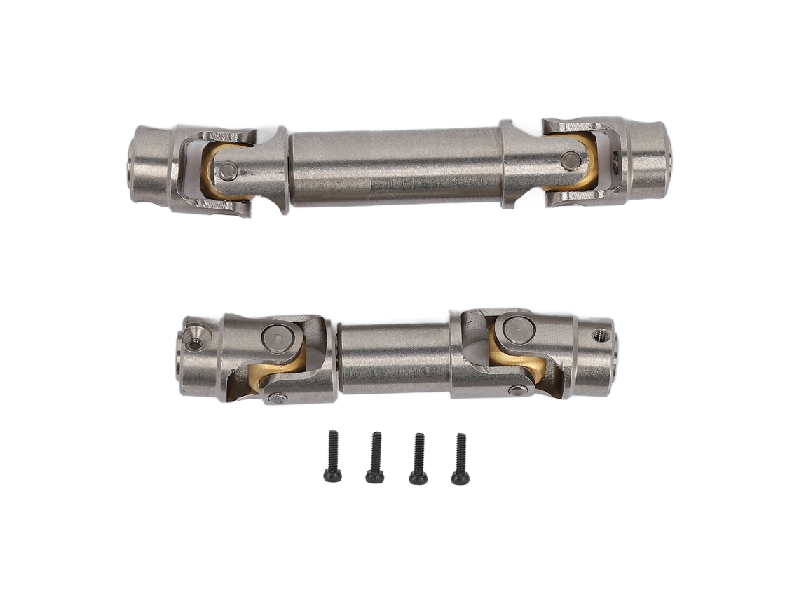 Eje De Transmisión Central Delantero Y Trasero De Acero Inoxidable Para Coche Rc Traxxas Trx4m 1/18, Color Plata.