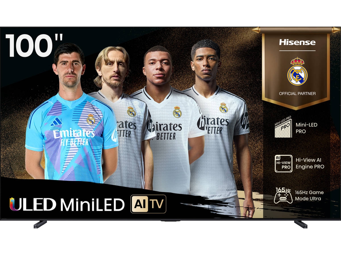 TV HISENSE 100U7Q (Mini LED 144Hz - 100'' - 253 cm - 4k Ultra HD - Smart TV)