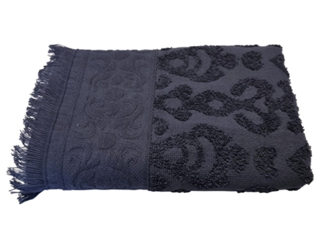 Toalla De Jacquard Con Flecos M`DECO (Antracita - 30X50Cm)