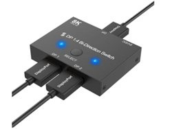 Conmutador DisplayPort 1.4 8K YIZHOOD Negro