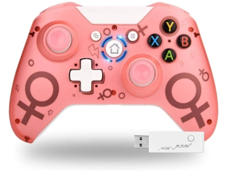 Mando Xbox One S/X ENKERS Gamepad (Inalámbrico - Rosa)
